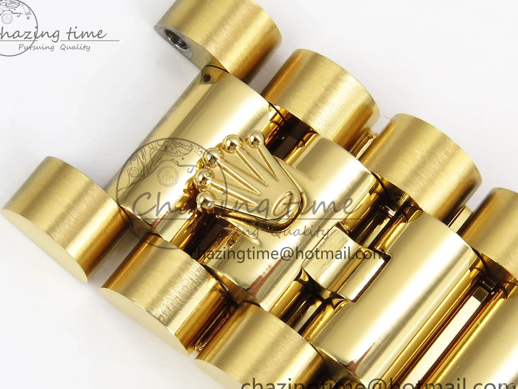 MiroTime 0324 Day Date 36 YG RAF Best Edition Brown Wave Dial on YG Bracelet A Effortless 1383